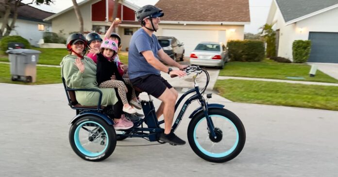 SixThreeZero Electric Rickshaw review: This fun e-bike can carry an entire family!