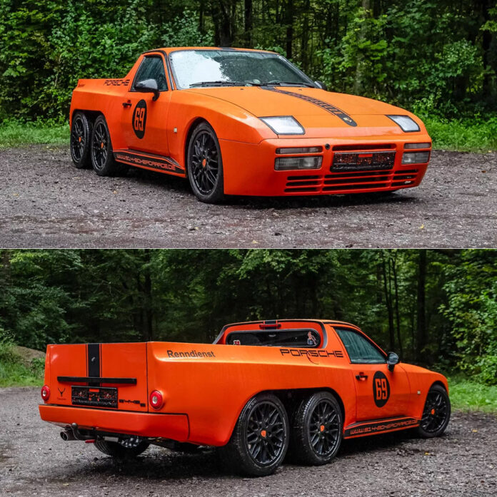 6-Wheeled Porsche 944 Pickup Truck