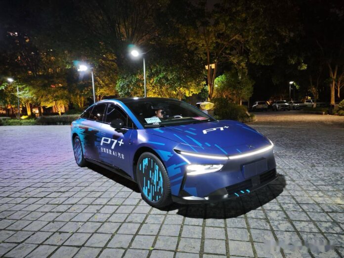 Xpeng P7+ electric liftback to launch in October with 11kWh/100km consumption and vision based ADAS