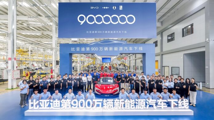 BYD's 9 millionth car is a Yangwang U9 electric supercar