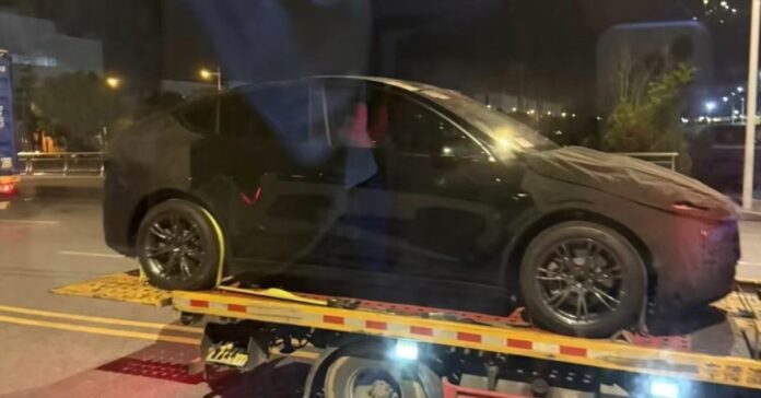 New Tesla Model Y vehicles with design refresh spotted in China