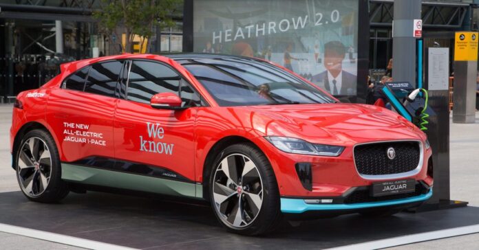 A large fleet of all-electric Jaguar I-Pace will offer shuttle services from Heathrow airport