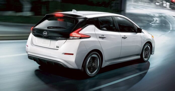 Nissan LEAF somehow still exists in 2024 with CHAdeMO, 8-track player optional