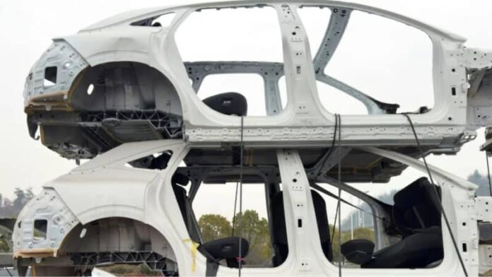 Zeekr 007 station wagon body-in-white reveals its exterior features