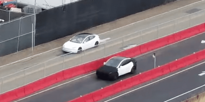 Tesla prototype spotted at factory – sparking speculation
