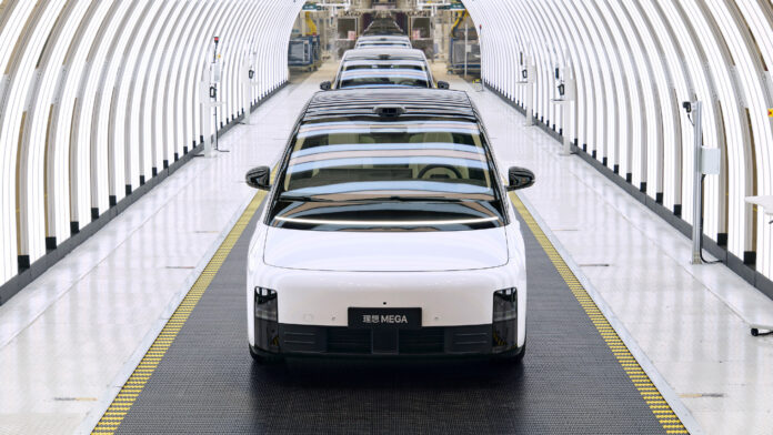 Li Auto will begin deliveries of the new Mega MPV variant to fix the recent sales dip