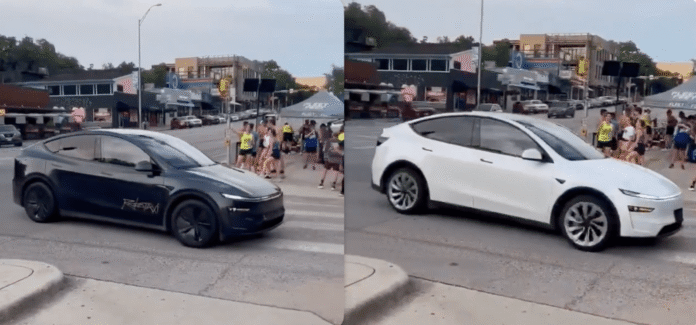 Tesla driverless robotaxi spotted in Austin for the first time, but with trailing car