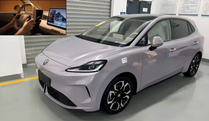 New MG4 EV spotted in China, interior exposed, to launch in September